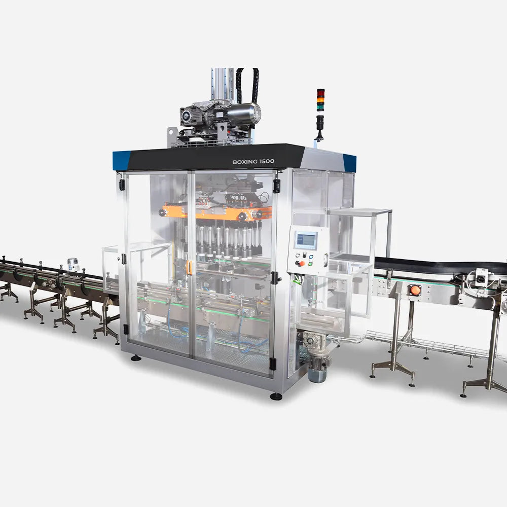 Empacadora de botellas, estuches vertical BOXING